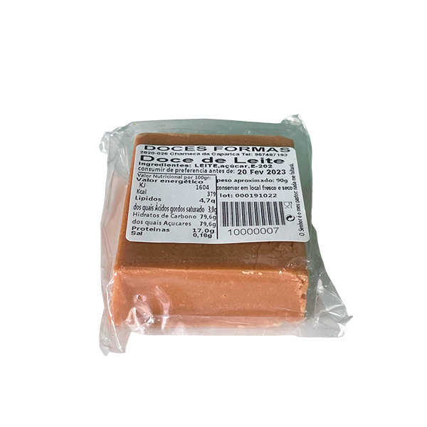 Doce de Leite em barra 90g -Emporio-da-Terra