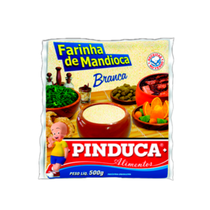 Farinha de Mandioca Branca Pinduca 500g-Emporio-da-Terra